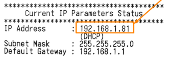 その後、「IP Parameters」をクリックし、「Static」を選択してください