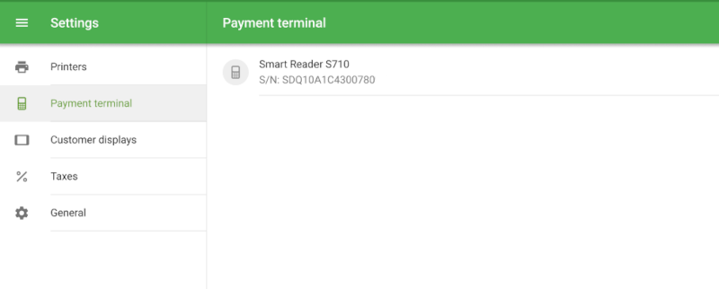 confirm the terminal model name and tap Save