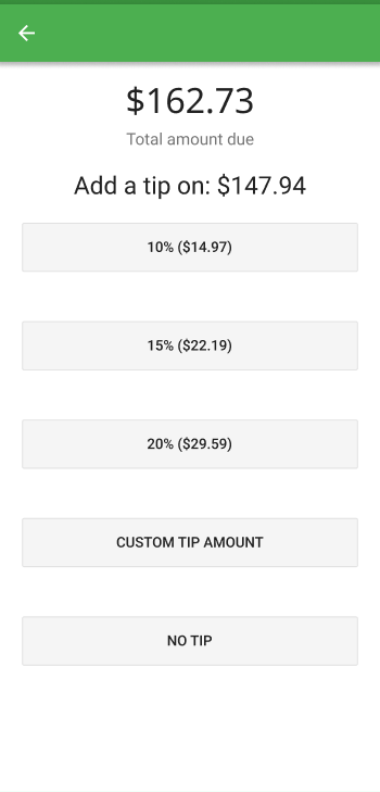 Tips on Tap to Pay