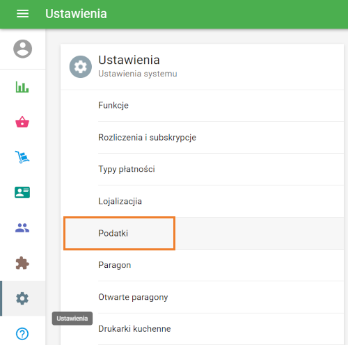 sekcia Podatki