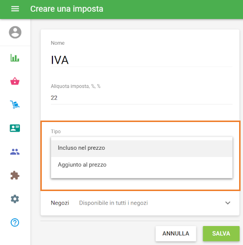 Seleziona una delle seguenti opzioni