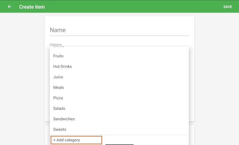 Add category