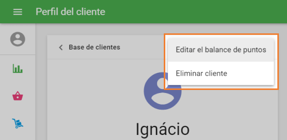 el menú Más