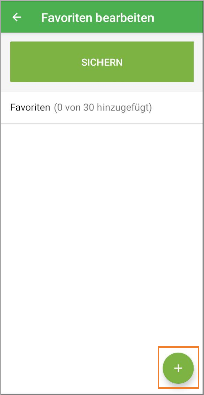 Plus-Schaltfläche