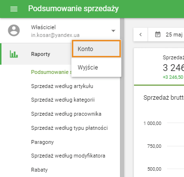 Ustawienia konta