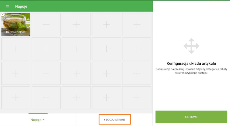 przycisk Dodaj stronę