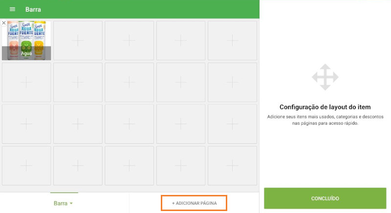 botão Adicionar Página