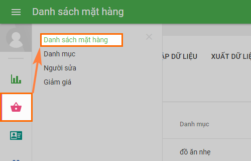 Danh sách mục