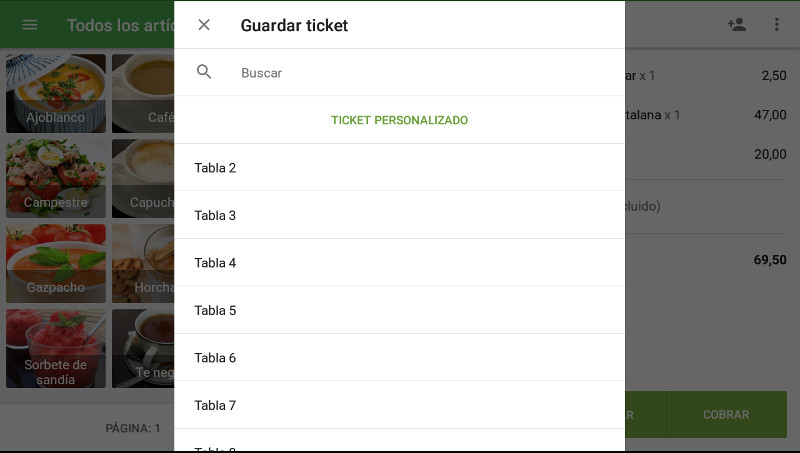 la funcionalidad de tickets abiertos predefinidos 