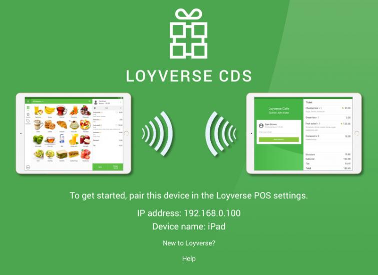 Loyverse CDS welcome screen, Cds