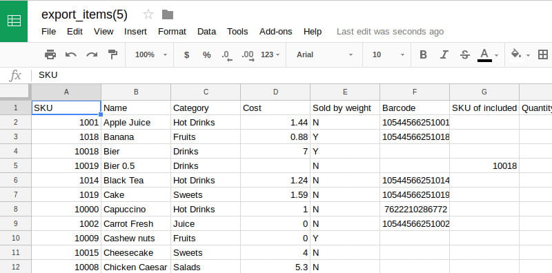 CSV File Format