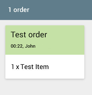 test order