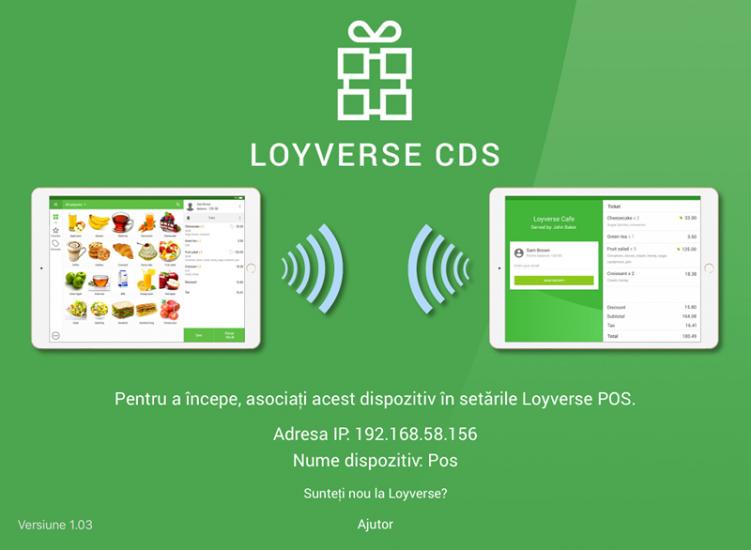 Loyverse CDS welcome screen