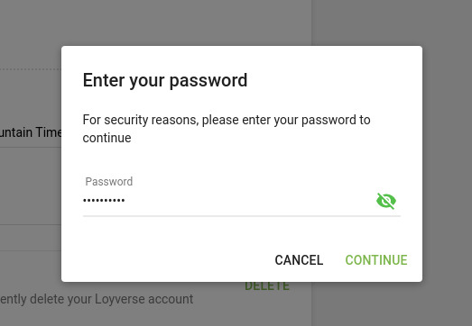 owner password form