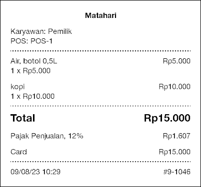 melihat simbol atau nama mata uang di tagihan