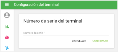 número de serie de su terminal