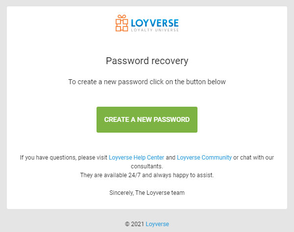 Buat password baru