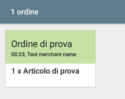 un ordine di prova apparire