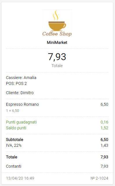 logo per la ricevuta inviata via e-mail