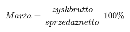 Marża formula